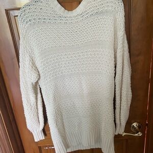 American Eagle Outfitters Cream Crew Neck Sweater